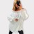 Bluzka Hiszpanka z Koronką Biała CALIENA Plus Size – zdjęcie 4