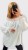 Bluzka Hiszpanka z Koronką Biała CALIENA Plus Size – zdjęcie 2