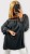 Bluzka Hiszpanka z Koronką Czarna CALIENA Plus Size – zdjęcie 1