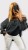 Bluzka Hiszpanka z Koronką Czarna CALIENA Plus Size – zdjęcie 2