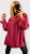Bluzka Hiszpanka z Koronką Bordowa CALIENA, Plus Size, Luźna – zdjęcie 2
