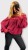 Bluzka Hiszpanka z Koronką Bordowa CALIENA, Plus Size, Luźna – zdjęcie 1