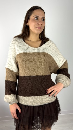Sweter Oversize GRANELI, Plus Size – zdjęcie 1