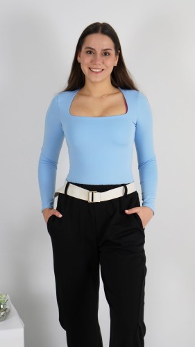 Body Damskie Niebieskie LUNIX – zdjęcie 2