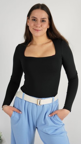 Body Damskie Czarne LUNIX – zdjęcie 1