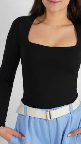 Body Damskie Czarne LUNIX – zdjęcie 2