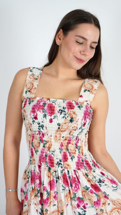 Sukienka Marszczony Dekolt Kremowa ZUSI V3.3.JPG