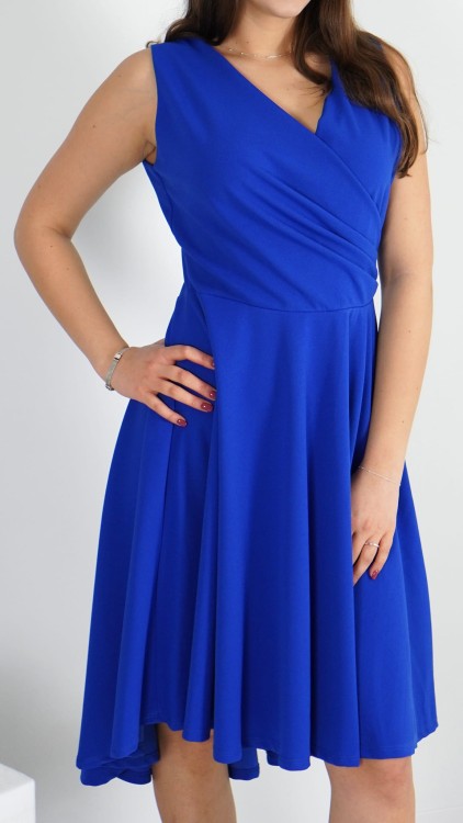 Sukienka Kopertowa Rozkloszowana Chabrowa ADELY V3.3.JPG