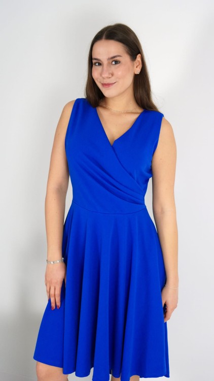 Sukienka Kopertowa Rozkloszowana Chabrowa ADELY V3.4.JPG