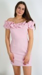 Sukienka Elegancka Hiszpanka MINI Różowa CLODI 