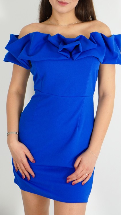 Sukienka Elegancka Hiszpanka Chabrowa Mini CLODI V5.2.JPG