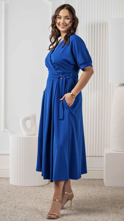 Sukienka Kopertowa Długa Chabrowa WILSI V4.3.jpeg