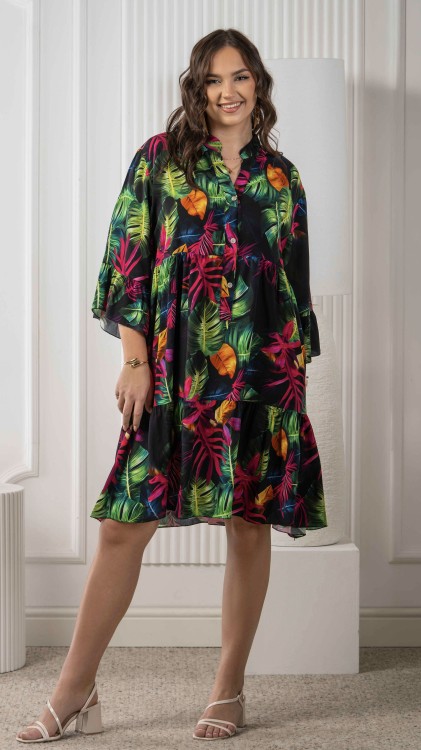 Sukienka Koszulowa Kolorowy Wzór SYVIO V1.1.jpeg