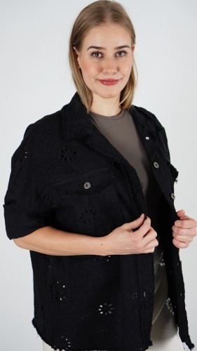 Kurtka Jeansowa Ażurkowa Czarna CANRI V4.2.JPG