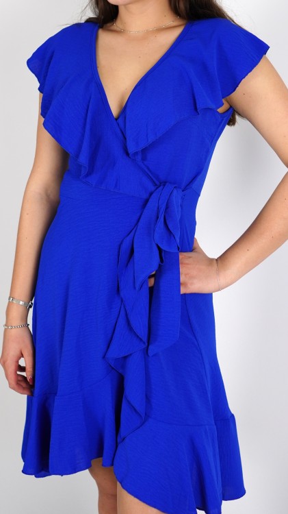 Sukienka Kopertowa z Falbanami Chabrowa BABINO V2.4.JPG