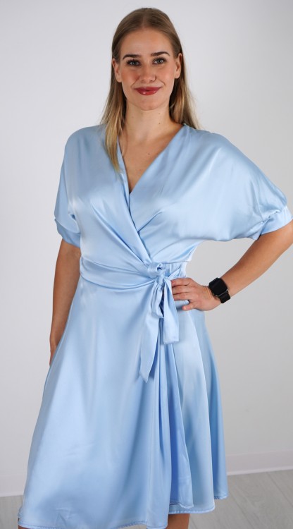 Sukienka Kopertowa Satynowa Błękitna SEKRITA V3.3.JPG