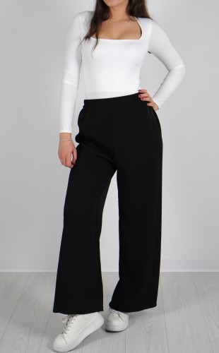 Spodnie Damskie Materiałowe Czarne MOLIENI V2.1.JPG
