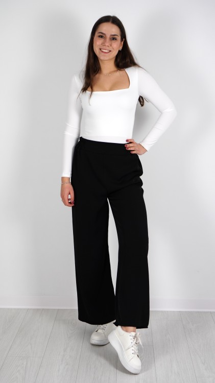 Spodnie Damskie Materiałowe Czarne MOLIENI V2.2.JPG