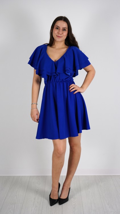 Sukienka Mini z Falbanką Chabrowa PAWIO V2.1.JPG