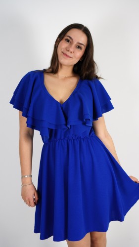 Sukienka Mini z Falbanką Chabrowa PAWIO V2.4.JPG