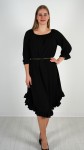 Sukienka Hiszpanka z Paskiem Czarna ELYZO 