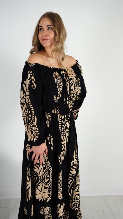 Sukienka Hiszpanka Długa Czarna RITA V7.5.JPG