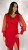 Sukienka Kopertowa z Przezroczystymi Rękawami Czerwona VELIA V3.7.13.jpeg