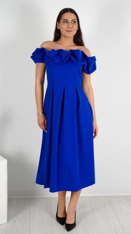 Sukienka Hiszpanka Długa Chabrowa DEPIO V2.2.JPG