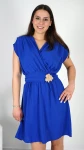 Sukienka Mini z Ozdobną Klamrą Chabrowa PERONIA