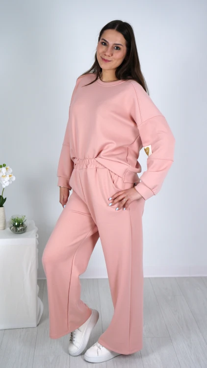 Dres Bluza i Spodnie Różowy TIAMO V1.1.JPG