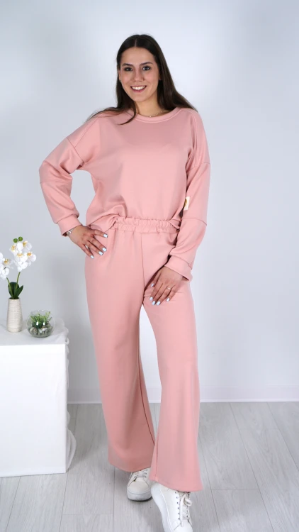 Dres Bluza i Spodnie Różowy TIAMO V1.2.JPG