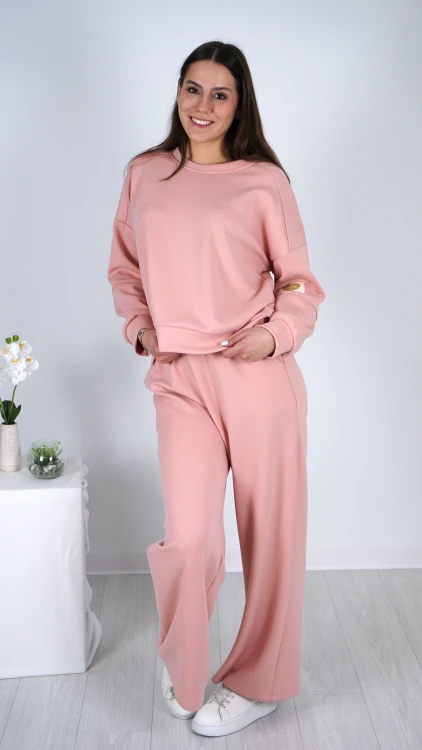 Dres Bluza i Spodnie Różowy TIAMO V1.3.JPG