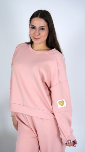 Dres Bluza i Spodnie Różowy TIAMO V1.4.JPG