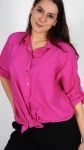 Koszula Damska Wiązana Różowa POLIA 