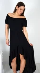 Sukienka Hiszpanka Asymetryczna Czarna TWINKO 