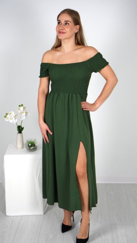 Sukienka Hiszpanka Maxi Khaki KRENIO V1.1.JPG