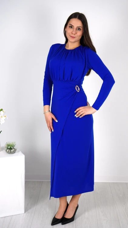 Długa Sukienka Elegancka Chabrowa NIKA V3.1.JPG