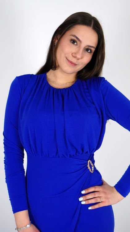 Długa Sukienka Elegancka Chabrowa NIKA V3.5.JPG