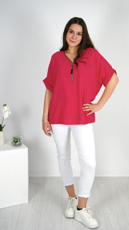 Spodnie Damskie z Paskiem Białe GNIEVI V1.1.JPG