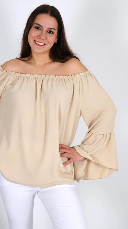 Bluzka Hiszpanka Oversize Beżowa IGANI V5.3.JPG