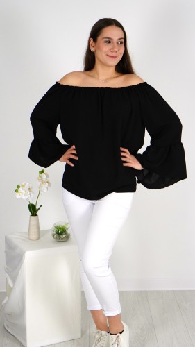 Bluzka Hiszpanka Oversize Czarna IGANI V2.1.JPG