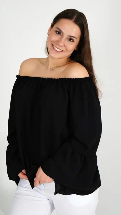 Bluzka Hiszpanka Oversize Czarna IGANI V2.2.JPG