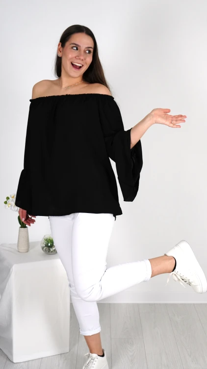 Bluzka Hiszpanka Oversize Czarna IGANI V2.3.JPG