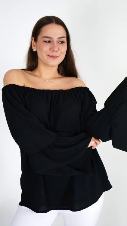 Bluzka Hiszpanka Oversize Czarna IGANI V2.4.JPG