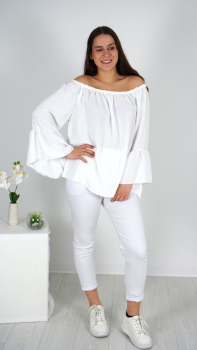 Bluzka Hiszpanka Oversize Biała IGANI V6.1.JPG