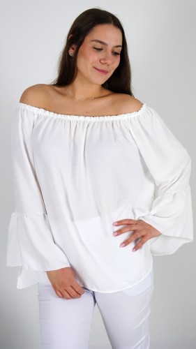 Bluzka Hiszpanka Oversize Biała IGANI V6.3.JPG