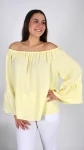 Bluzka Damska Hiszpanka Żółta IGANI Oversize  