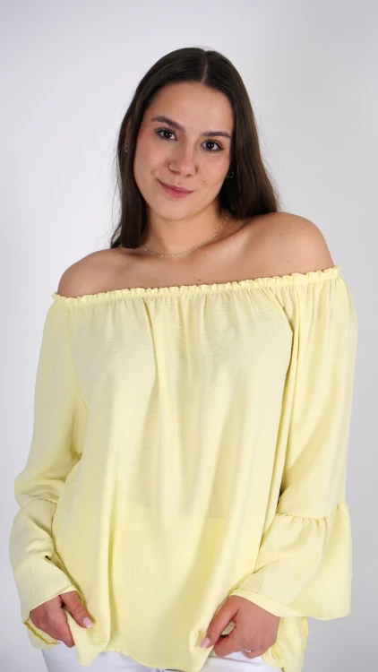 Bluzka Hiszpanka Oversize Żółta IGANI V3.4.JPG