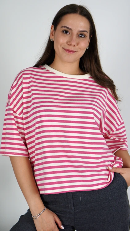 Bluzka Oversize w Różowe Paski DINA V2.1.JPG