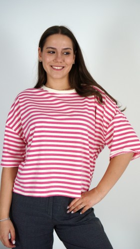 Bluzka Oversize w Różowe Paski DINA V2.3.JPG